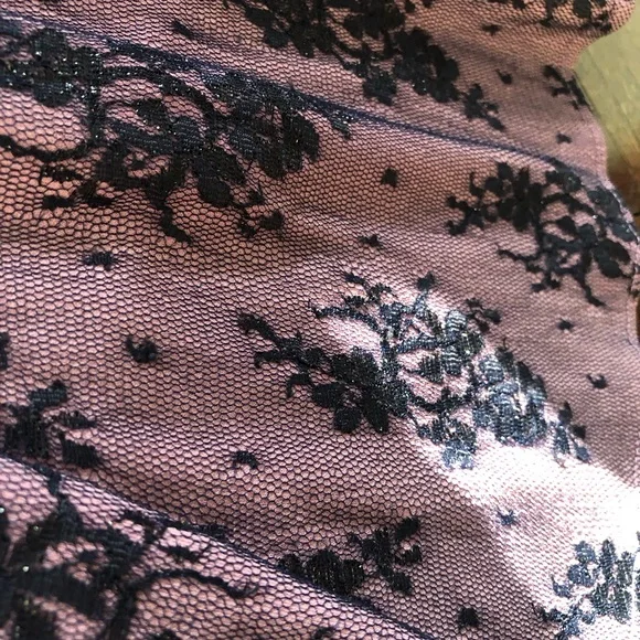 Purple High Low Skirt and Top. Lace fabric.